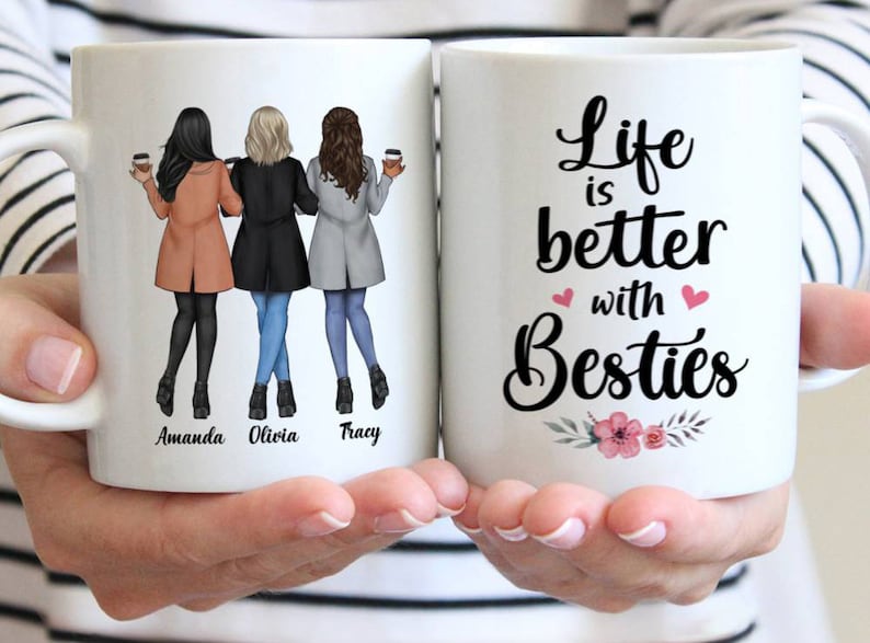 3 Besties personalized Mug
