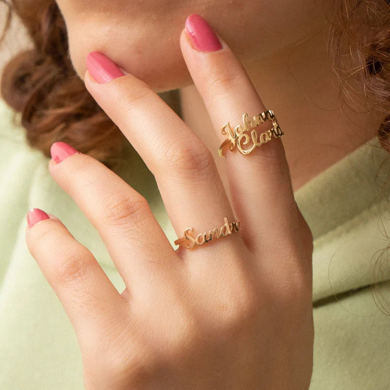Custom Name Ring