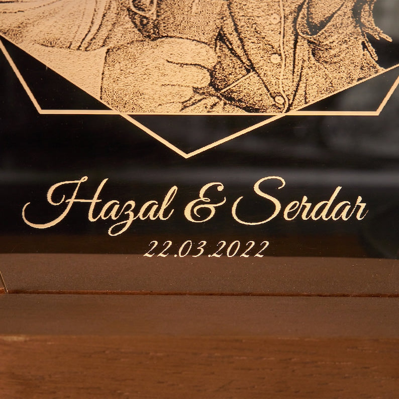 Personalized Lamp Anniversary Gift