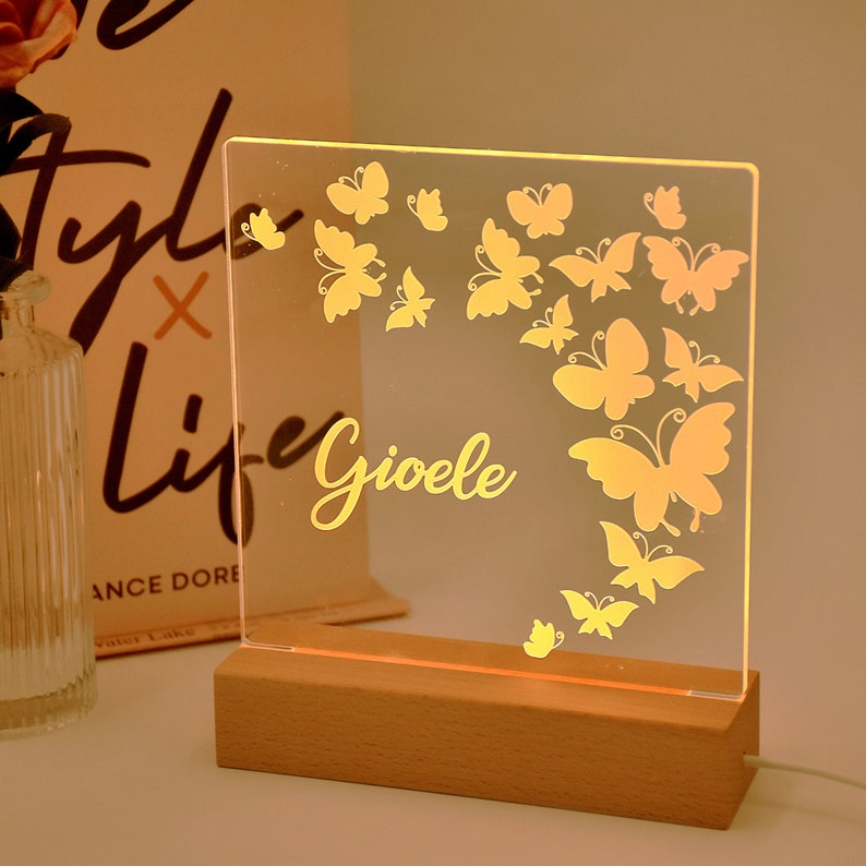 Kids Room Name Lamp