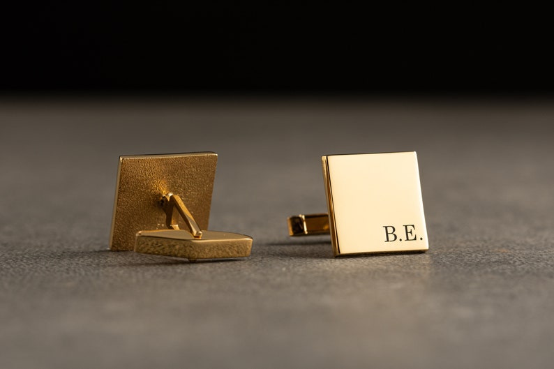 Custom Engraved Square Cufflinks