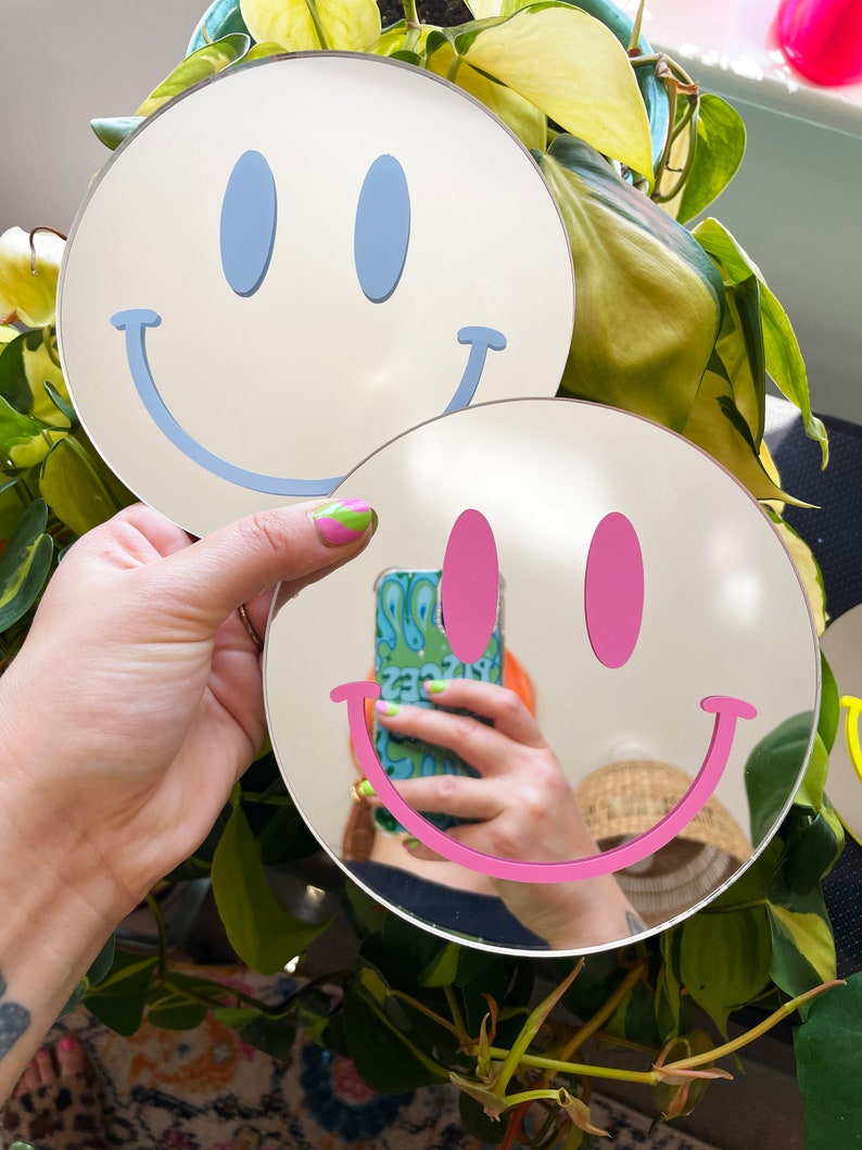 2 Pcs Acrylic Wall Mirror