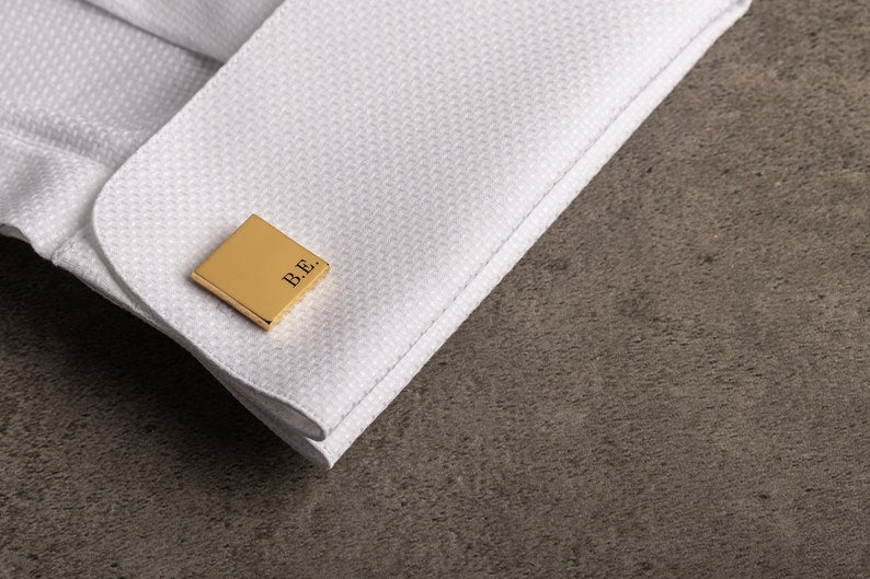 Custom Engraved Square Cufflinks