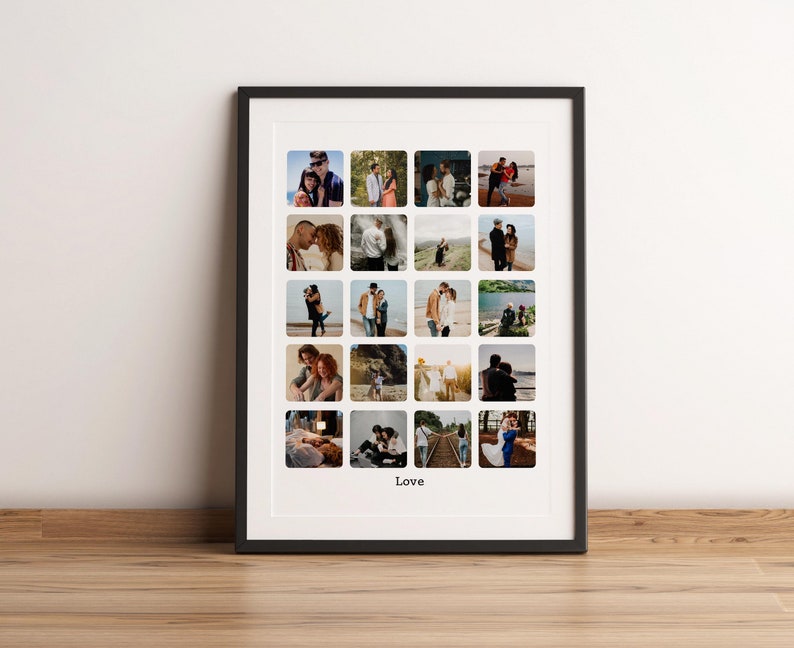 Collage Personalized Photo Frame 16 X 24