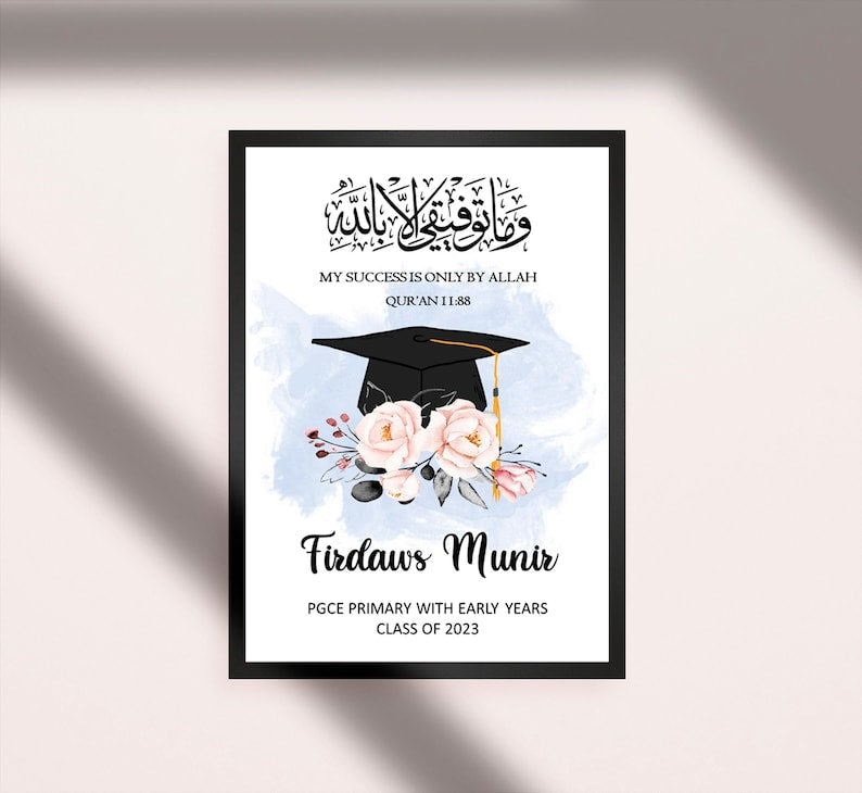 Graduation wall frame