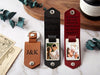 Personalized Leather Keychain with Photo and Text