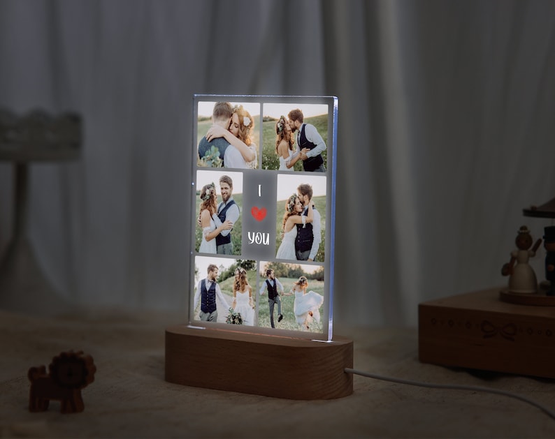 LED Personalized Photo Lamp for Couple gift