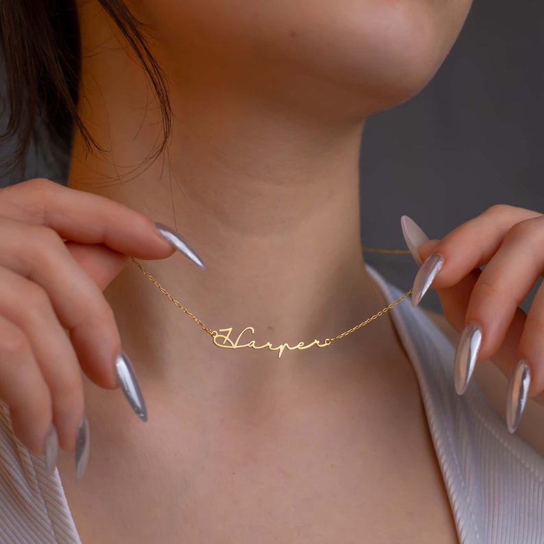 Name Necklace For Woman