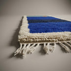 Indigo Alley Moroccan Runner Rug - handwoven Berber wool detail