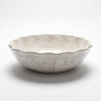 Ivory Shell Moroccan ceramic sink - angled view