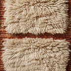 Ivory Trail Moroccan Runner Rug - handwoven Berber wool detail