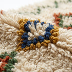 Jewel Lattice Azilal rug — wool pile texture close-up