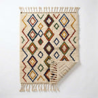 Jewel Lattice Azilal rug — full rug on white studio background
