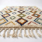 Jewel Lattice Azilal rug — full rug on white studio background