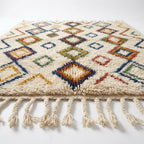 Jewel Lattice Azilal rug — full rug on white studio background