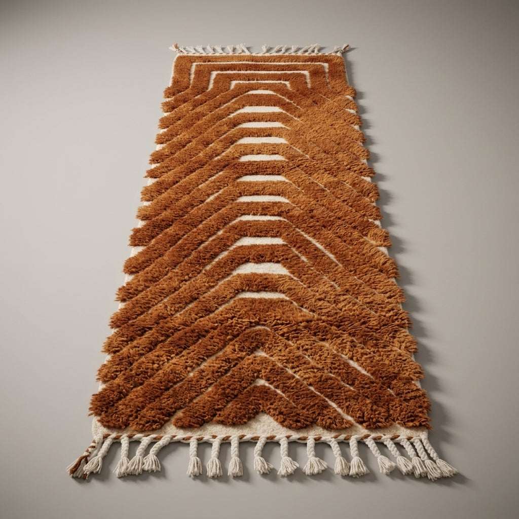 Kasbah Hall Moroccan Runner Rug - handwoven Berber wool