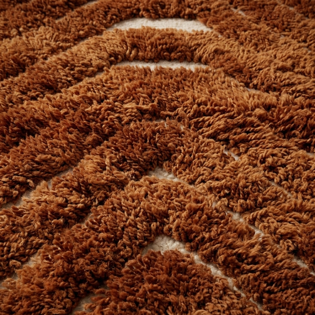 Kasbah Hall Moroccan Runner Rug - handwoven Berber wool detail