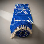 Lantern Path Moroccan Runner Rug - handwoven Berber wool detail
