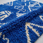 Lantern Path Moroccan Runner Rug - handwoven Berber wool detail