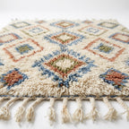 Lattice Earth Azilal rug — full rug on white studio background