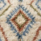 Lattice Earth Azilal rug — wool pile texture close-up
