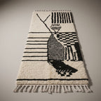 Marigold Path Moroccan Runner Rug - handwoven Berber wool