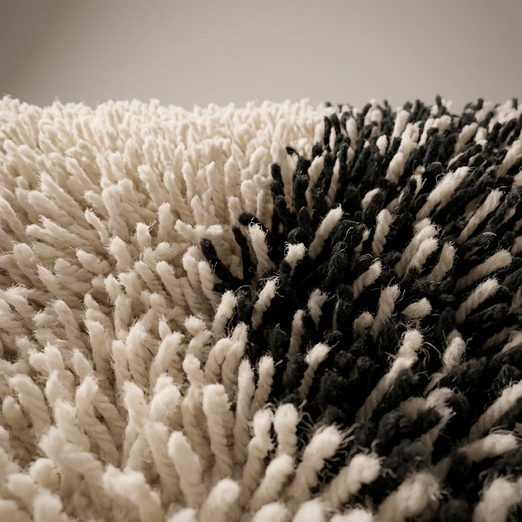 Marigold Path Moroccan Runner Rug - handwoven Berber wool detail