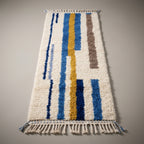 Meadow Alley Moroccan Runner Rug - handwoven Berber wool detail
