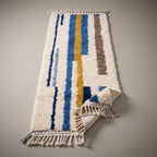 Meadow Alley Moroccan Runner Rug - handwoven Berber wool detail