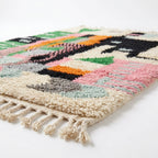 Meadow Confetti Azilal rug — wool pile texture close-up