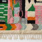 Meadow Confetti Azilal rug — wool pile texture close-up