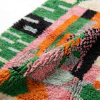 Meadow Confetti Azilal rug — wool pile texture close-up