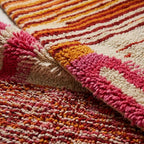 Medina Path Moroccan Runner Rug - handwoven Berber wool detail