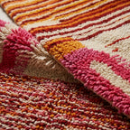 Medina Path Moroccan Runner Rug - handwoven Berber wool detail
