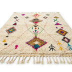 Neon Diamonds Azilal rug — wool pile texture close-up
