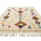 Neon Diamonds Azilal rug — wool pile texture close-up