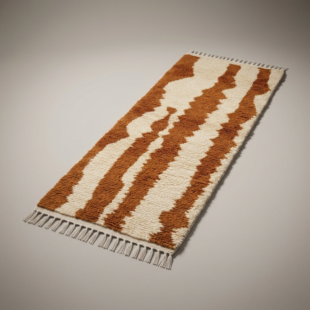 Nomad Trail Moroccan Runner Rug - handwoven Berber wool