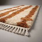 Nomad Trail Moroccan Runner Rug - handwoven Berber wool detail
