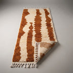 Nomad Trail Moroccan Runner Rug - handwoven Berber wool detail