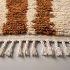 Nomad Trail Moroccan Runner Rug - handwoven Berber wool detail