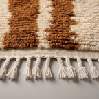 Nomad Trail Moroccan Runner Rug - handwoven Berber wool detail