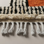 Oasis Alley Moroccan Runner Rug - handwoven Berber wool detail