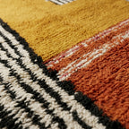 Oasis Alley Moroccan Runner Rug - handwoven Berber wool detail