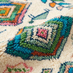 Oasis Trees Azilal rug — wool pile texture close-up