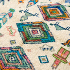 Oasis Trees Azilal rug — wool pile texture close-up
