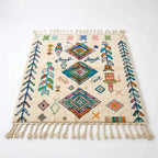 Oasis Trees Azilal rug — full rug on white studio background