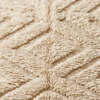 Palm Trail Moroccan Runner Rug - handwoven Berber wool detail