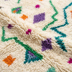 Playful Sprinkle Azilal rug — wool pile texture close-up