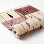 Plum Fields Boujaad rug — full rug on white studio background