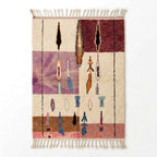 Plum Fields Boujaad rug — full rug on white studio background